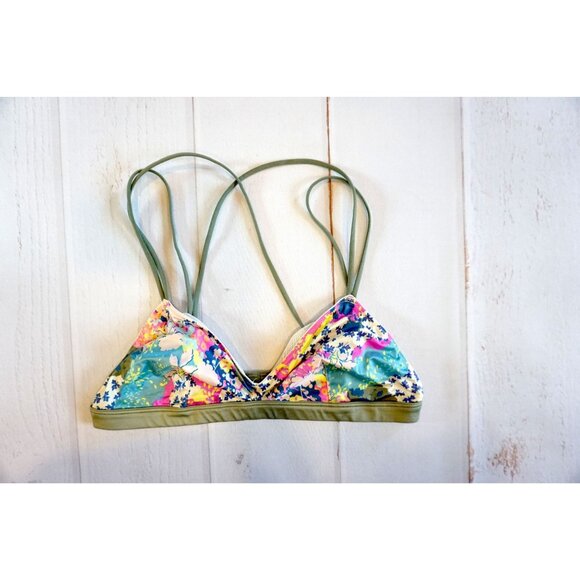 Victoria's Secret Other - Victoria's Secret Floral Print Triangle Bralette w/ Adjustable Straps - Size M